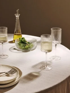 Menaje De Mesa>Westwing Collection Copos de vino soplados Aleo, 4 uds. Transparente