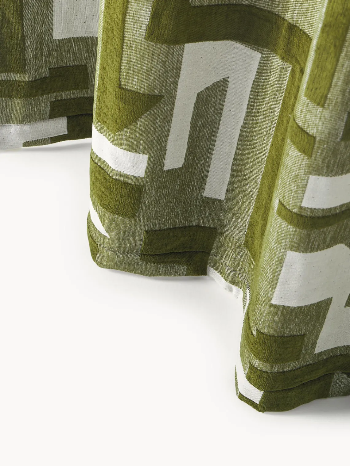 Hot Cortina opaca de chenilla con cinta de lazo Felice, 2 uds. Cortinas Y Visillos|Mantas