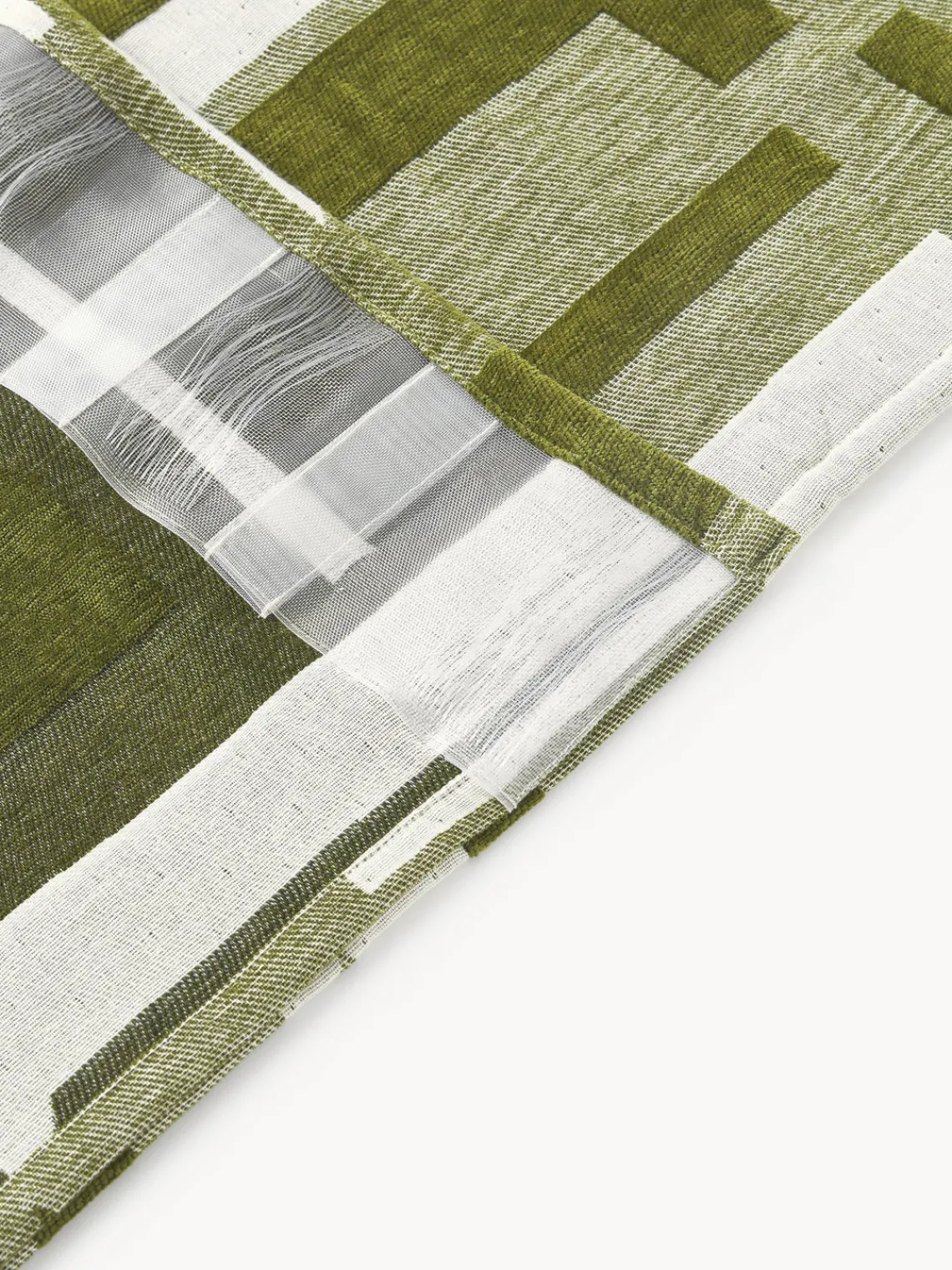 Hot Cortina opaca de chenilla con cinta de lazo Felice, 2 uds. Cortinas Y Visillos|Mantas