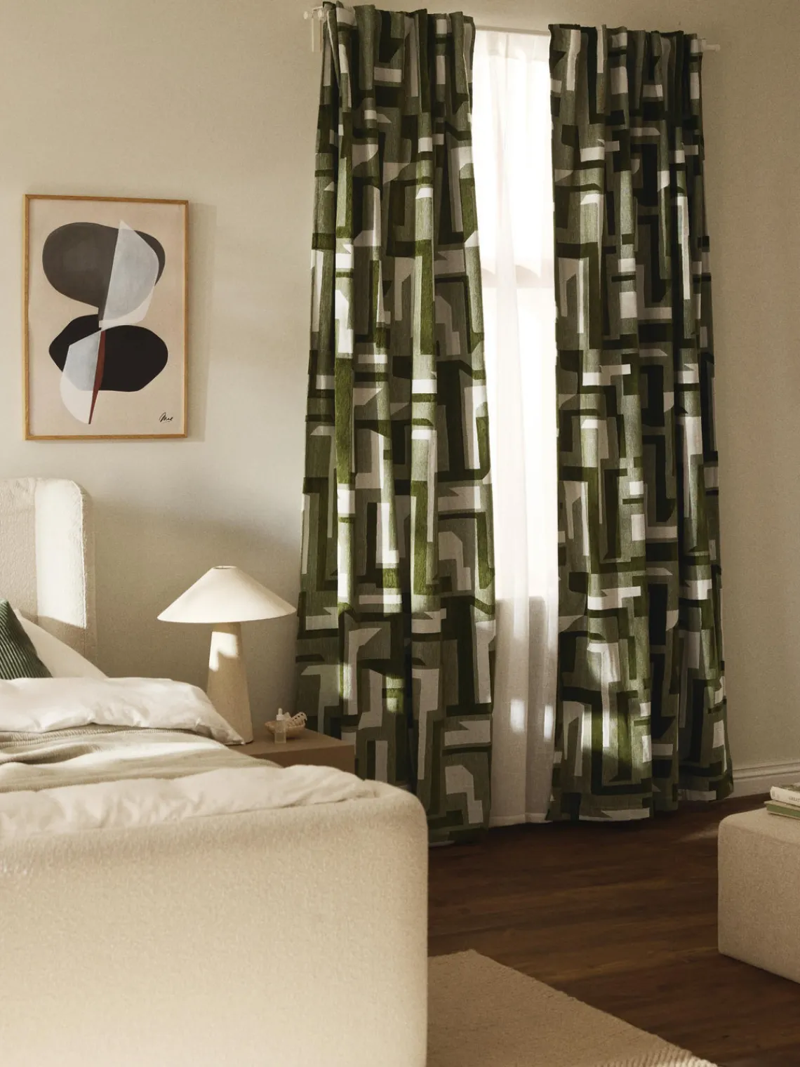 Hot Cortina opaca de chenilla con cinta de lazo Felice, 2 uds. Cortinas Y Visillos|Mantas