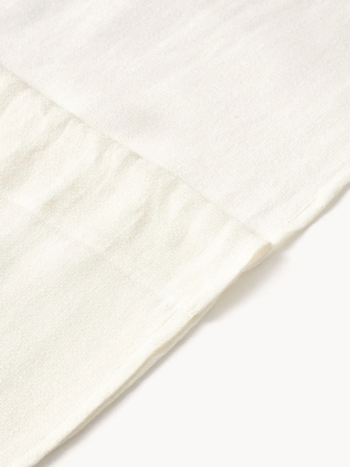 Cortinas Y Visillos|Mantas>Westwing Collection Cortina semitransparente con dobladillo Harmony, 2 uds. Blanco Off White