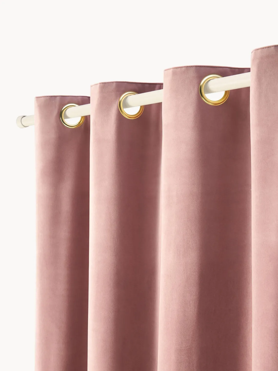 Clearance Cortinas de terciopelo oscuras con ojales Rush, 2 uds. Cortinas Y Visillos|Mantas