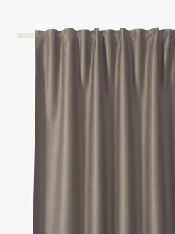 Cortinas Y Visillos|Mantas>Westwing Collection Cortinas opacas con multibanda Asher, 2 uds. Taupe