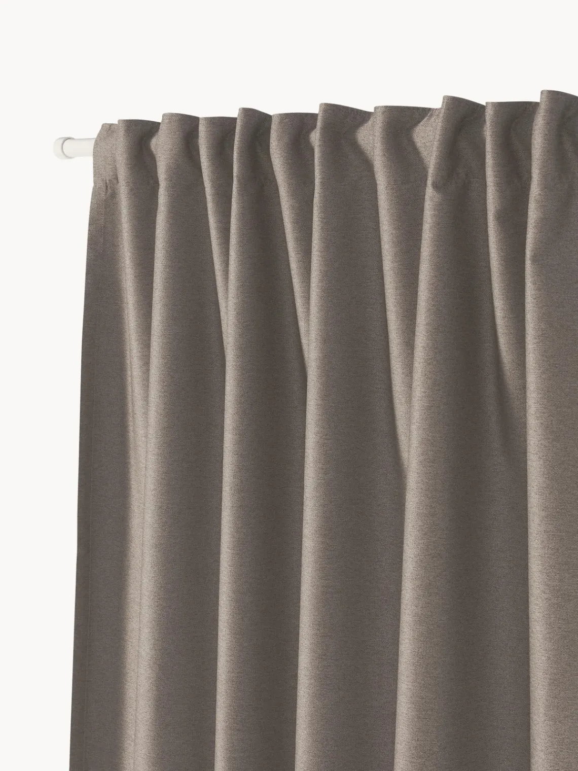 Cortinas Y Visillos|Mantas>Westwing Collection Cortinas opacas con multibanda Asher, 2 uds. Taupe