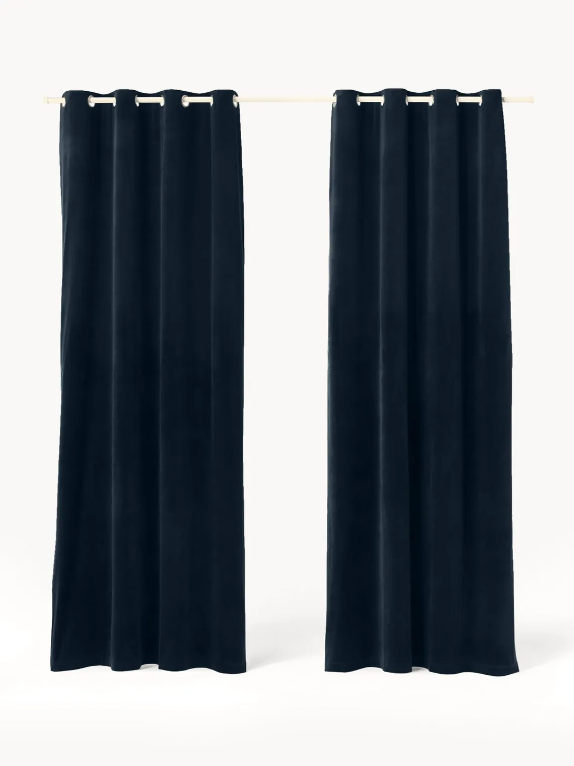 New Cortinas oscurecedoras de terciopelo con ojales Rush, 2 uds. Cortinas Y Visillos|Mantas