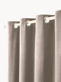 Sale Cortinas oscurecedoras de terciopelo con ojales Rush, 2 uds. Cortinas Y Visillos|Mantas