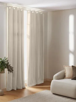 Sale Cortinas oscurecedoras de terciopelo con ojales Rush, 2 uds. Cortinas Y Visillos|Mantas