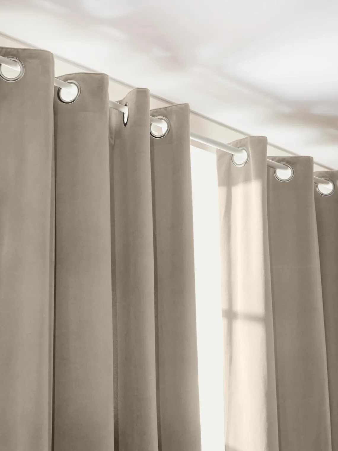 Sale Cortinas oscurecedoras de terciopelo con ojales Rush, 2 uds. Cortinas Y Visillos|Mantas