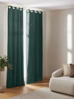 Best Cortinas oscurecedoras de terciopelo con ojales Rush, 2 uds. Cortinas Y Visillos|Mantas