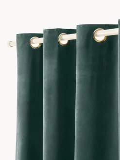 Best Cortinas oscurecedoras de terciopelo con ojales Rush, 2 uds. Cortinas Y Visillos|Mantas