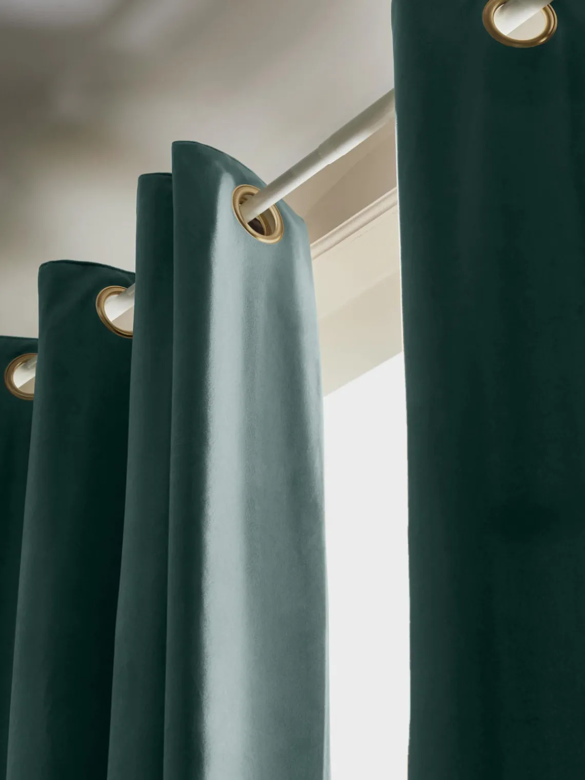 Best Cortinas oscurecedoras de terciopelo con ojales Rush, 2 uds. Cortinas Y Visillos|Mantas