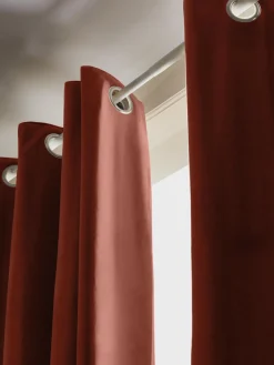 Sale Cortinas oscurecedoras de terciopelo con ojales Rush, 2 uds. Cortinas Y Visillos|Mantas