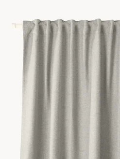 Cortinas Y Visillos|Mantas>Westwing Collection Cortinas semiopacas con multibanda Jensen, 2 uds. Gris claro