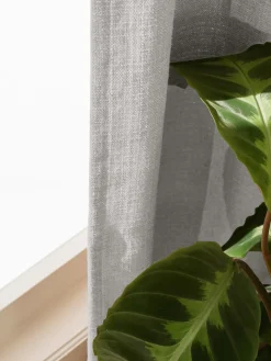 Cortinas Y Visillos|Mantas>Westwing Collection Cortinas semiopacas con multibanda Jensen, 2 uds. Gris claro