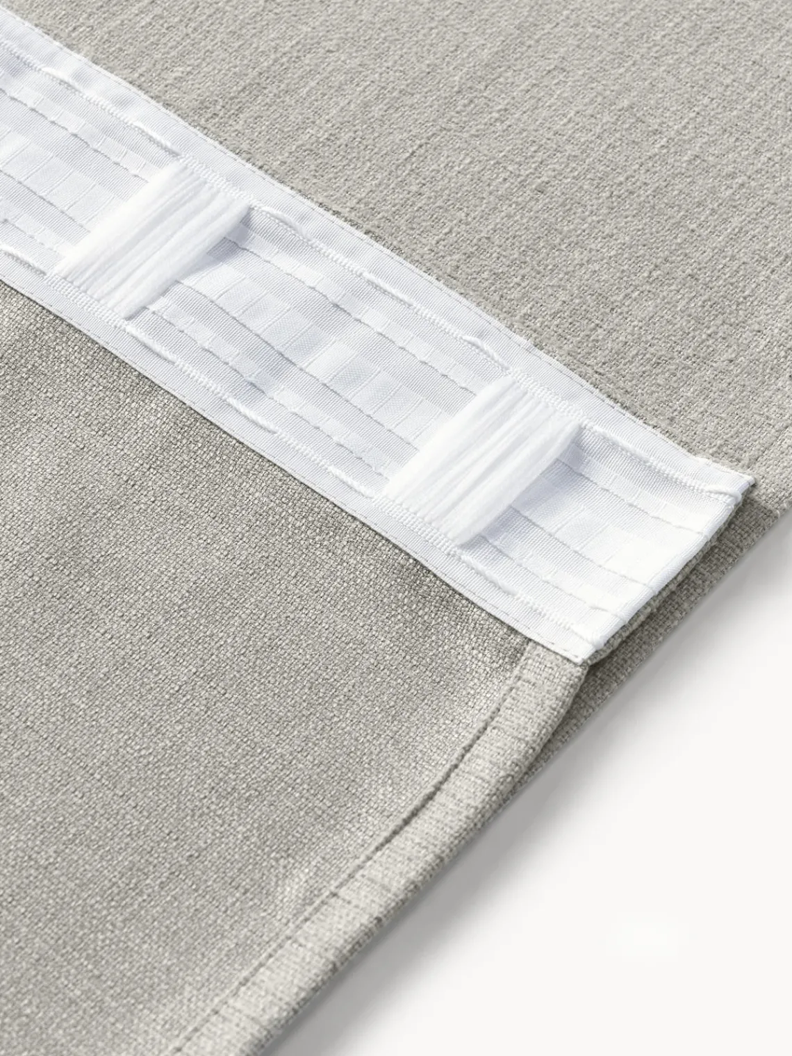 Cortinas Y Visillos|Mantas>Westwing Collection Cortinas semiopacas con multibanda Jensen, 2 uds. Gris claro