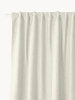 Cortinas Y Visillos|Mantas>Westwing Collection Cortinas semiopacas con multibanda Jensen, 2 uds. Beige claro