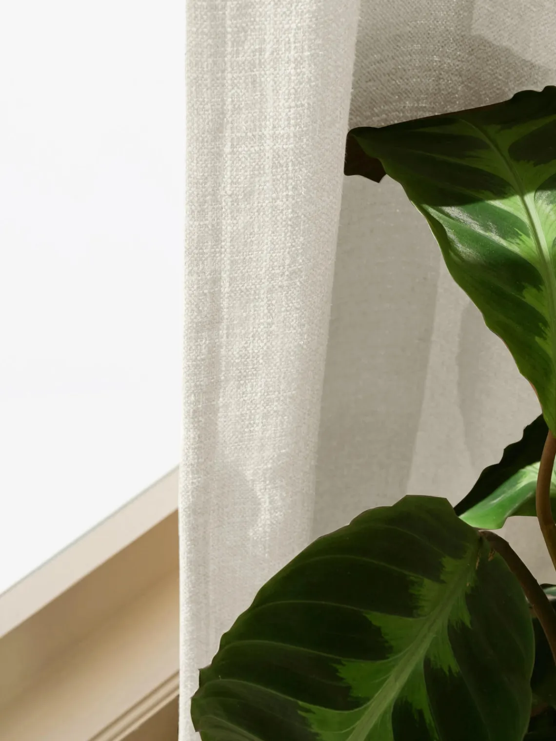 Cortinas Y Visillos|Mantas>Westwing Collection Cortinas semiopacas con multibanda Jensen, 2 uds. Beige claro