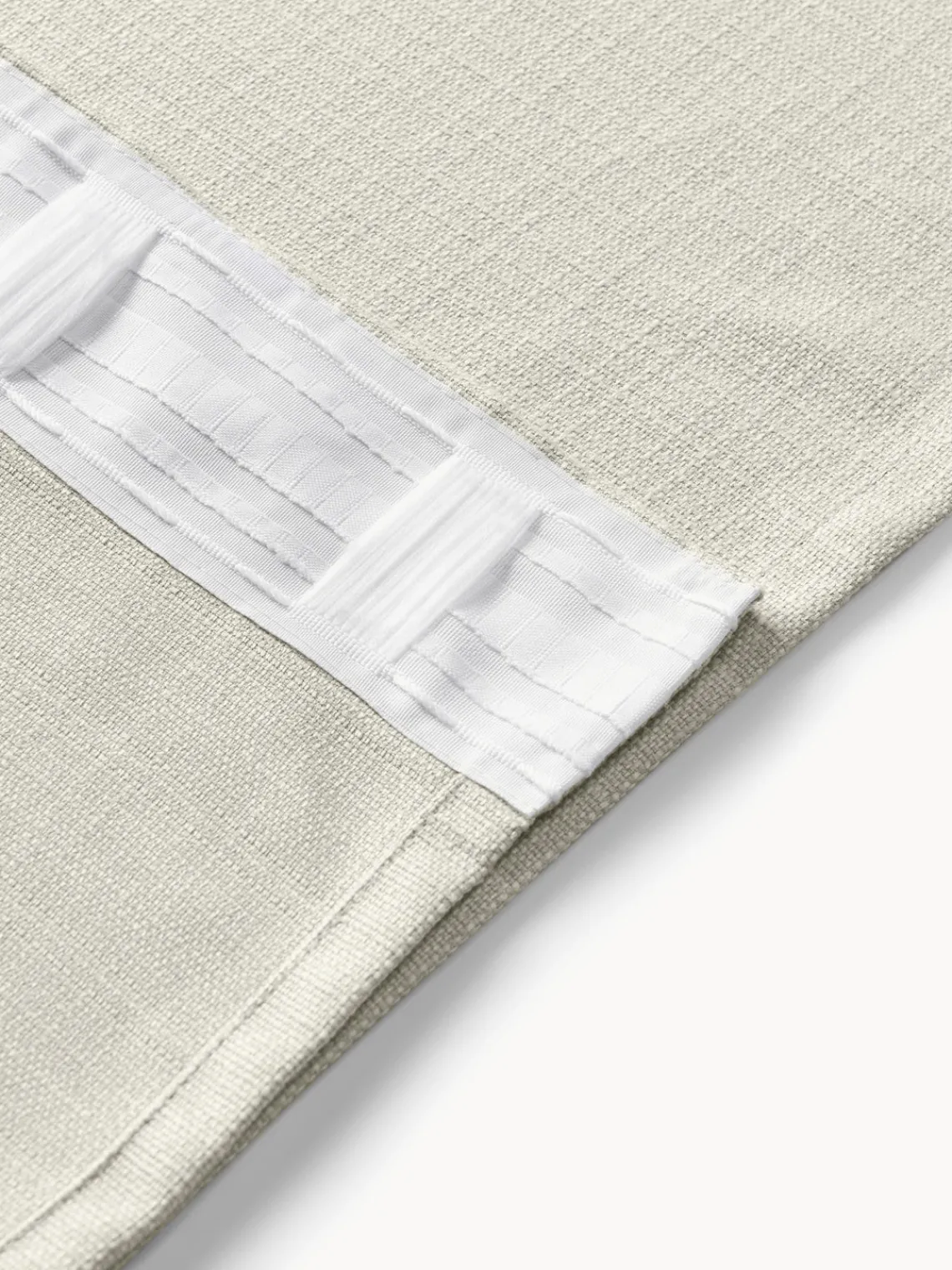 Cortinas Y Visillos|Mantas>Westwing Collection Cortinas semiopacas con multibanda Jensen, 2 uds. Beige claro