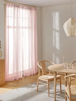 Online Cortinas semitransparente con cinta de lazo Gardine Ibiza, 2 uds. Cortinas Y Visillos|Mantas