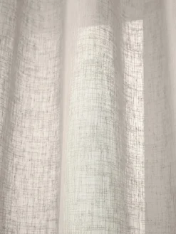 New Cortinas semitransparente con cinta de lazo Gardine Ibiza, 2 uds. Cortinas Y Visillos|Mantas