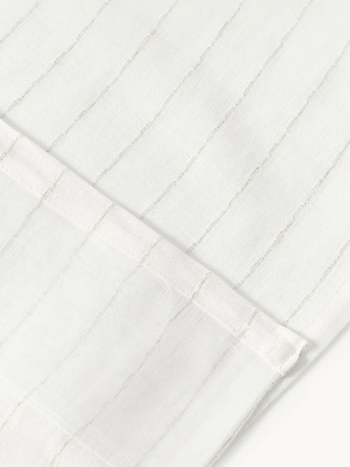 Cortinas Y Visillos|Mantas>Westwing Collection Cortinas semitransparente con cinta de lazo Birch, 2 uds. Blanco