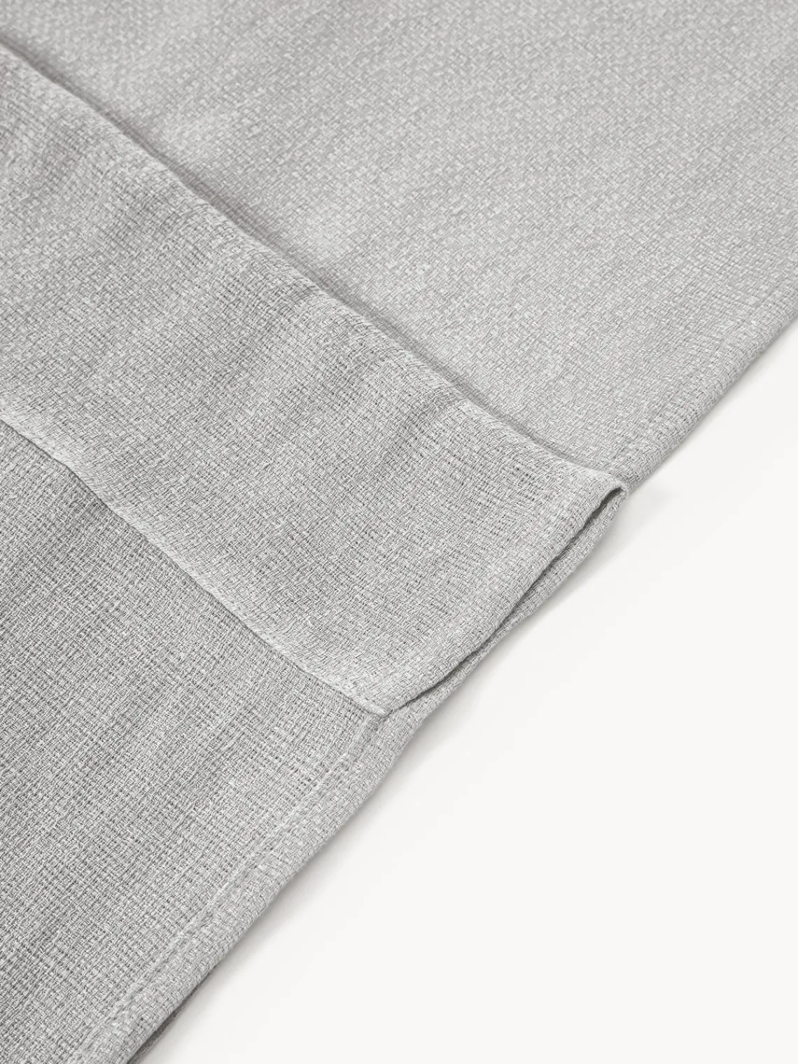 Cortinas Y Visillos|Mantas>Westwing Collection Cortinas semitransparentes con dobladillo Harmony, 2 uds. Gris claro