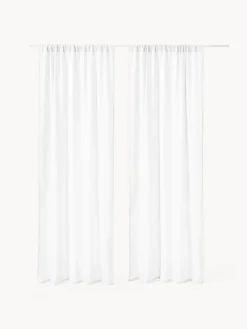 Cortinas Y Visillos|Mantas>Westwing Collection Cortinas semitransparente de muselina con dobladillo Malvina, 2 uds.