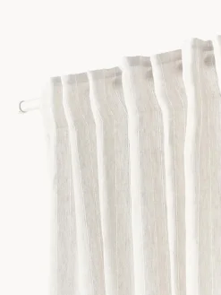 Outlet Cortinas semitransparente con cinta de lazo Birch, 2 uds. Cortinas Y Visillos|Mantas