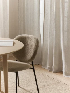 Outlet Cortinas semitransparente con cinta de lazo Birch, 2 uds. Cortinas Y Visillos|Mantas