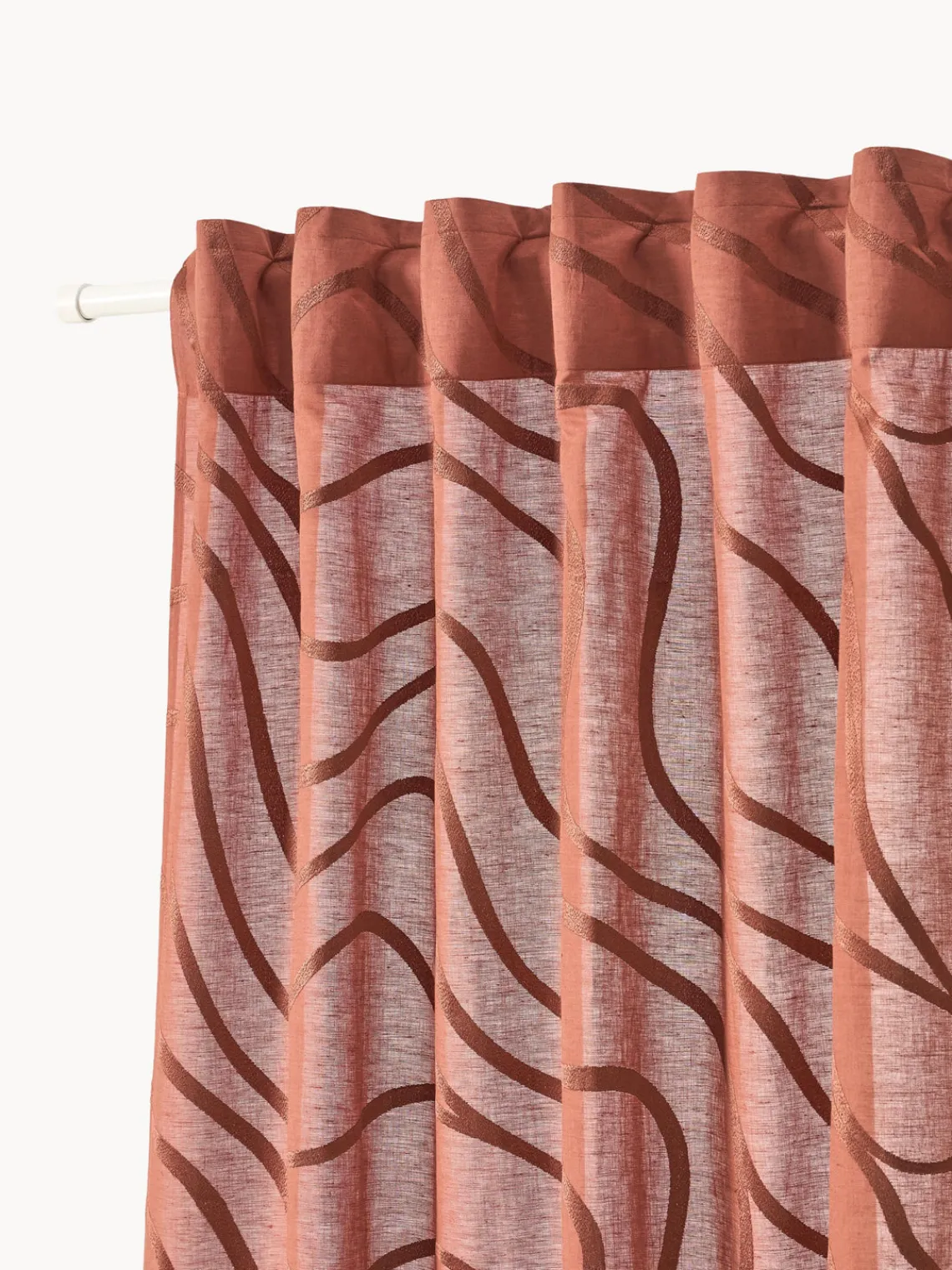 Hot Cortinas semitransparentes con lazos Lidia, 2 uds. Cortinas Y Visillos|Mantas