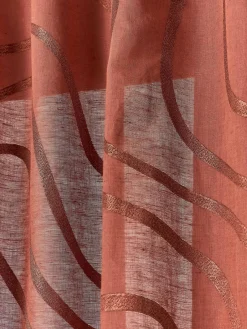 Hot Cortinas semitransparentes con lazos Lidia, 2 uds. Cortinas Y Visillos|Mantas