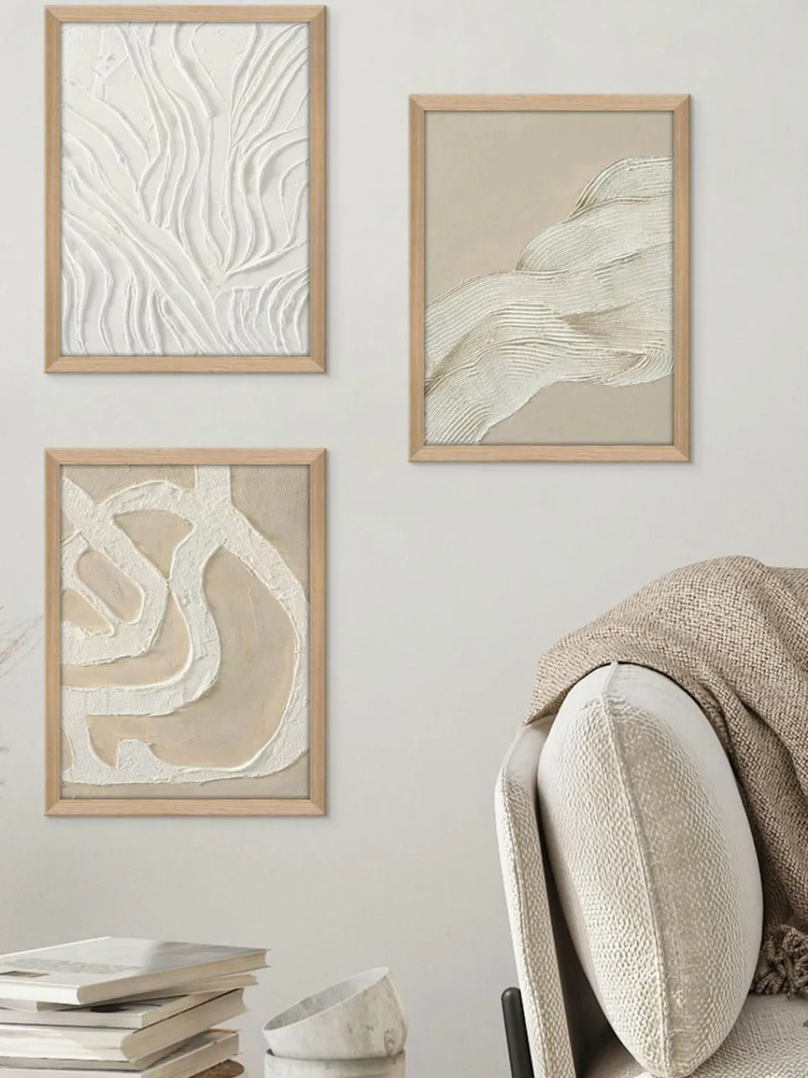 Outlet Cuadro con marco en lienzo Raw Organic Lienzos|Jarrones