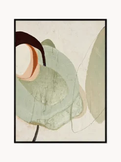 Clearance Cuadro con marco Moon Rock Lienzos|Jarrones