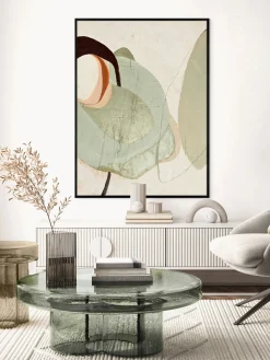 Clearance Cuadro con marco Moon Rock Lienzos|Jarrones