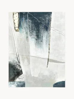 Lienzos|Jarrones>Malerifabrikken Cuadro en lienzo pintado a mano Golden Blue I