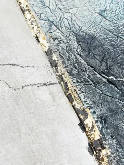 Lienzos|Jarrones></noscript>Malerifabrikken Cuadro en lienzo pintado a mano Golden Blue I