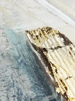 Lienzos|Jarrones></noscript>Malerifabrikken Cuadro en lienzo pintado a mano Golden Blue I