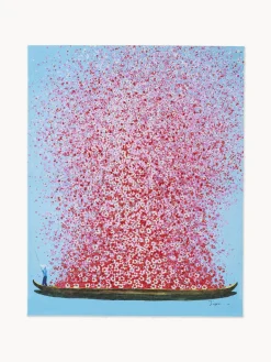 Lienzos|Jarrones>Kare Design Cuadro en lienzo pintado Flower Boat
