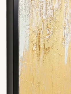 Lienzos|Jarrones></noscript>Kare Design Cuadro en lienzo pintado a mano Abstract Dorado, blanco Off White