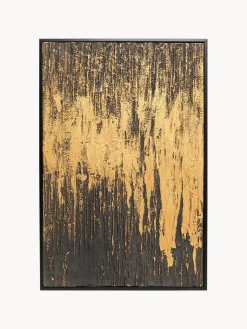 Lienzos|Jarrones>Kare Design Cuadro en lienzo pintado a mano Abstract Dorado, negro