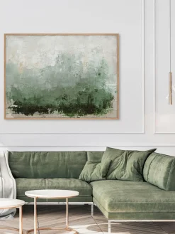 Sale Cuadro en lienzo pintado a mano New Story, marco de madera Lienzos|Jarrones