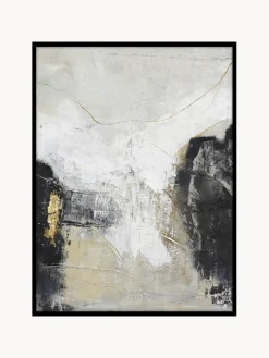 Lienzos|Jarrones>Malerifabrikken Cuadro en lienzo pintado a mano Noir, marco de madera