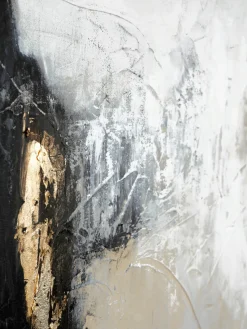 Lienzos|Jarrones></noscript>Malerifabrikken Cuadro en lienzo pintado a mano Noir, marco de madera