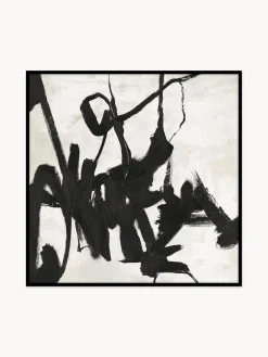 Lienzos|Jarrones>Malerifabrikken Cuadro en lienzo pintado a mano con marco de madera Playblack Design 1