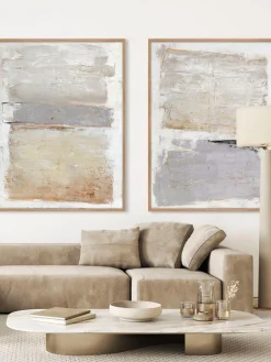 Online Cuadro en lienzo pintado a mano Scenario, marco de madera Lienzos|Jarrones