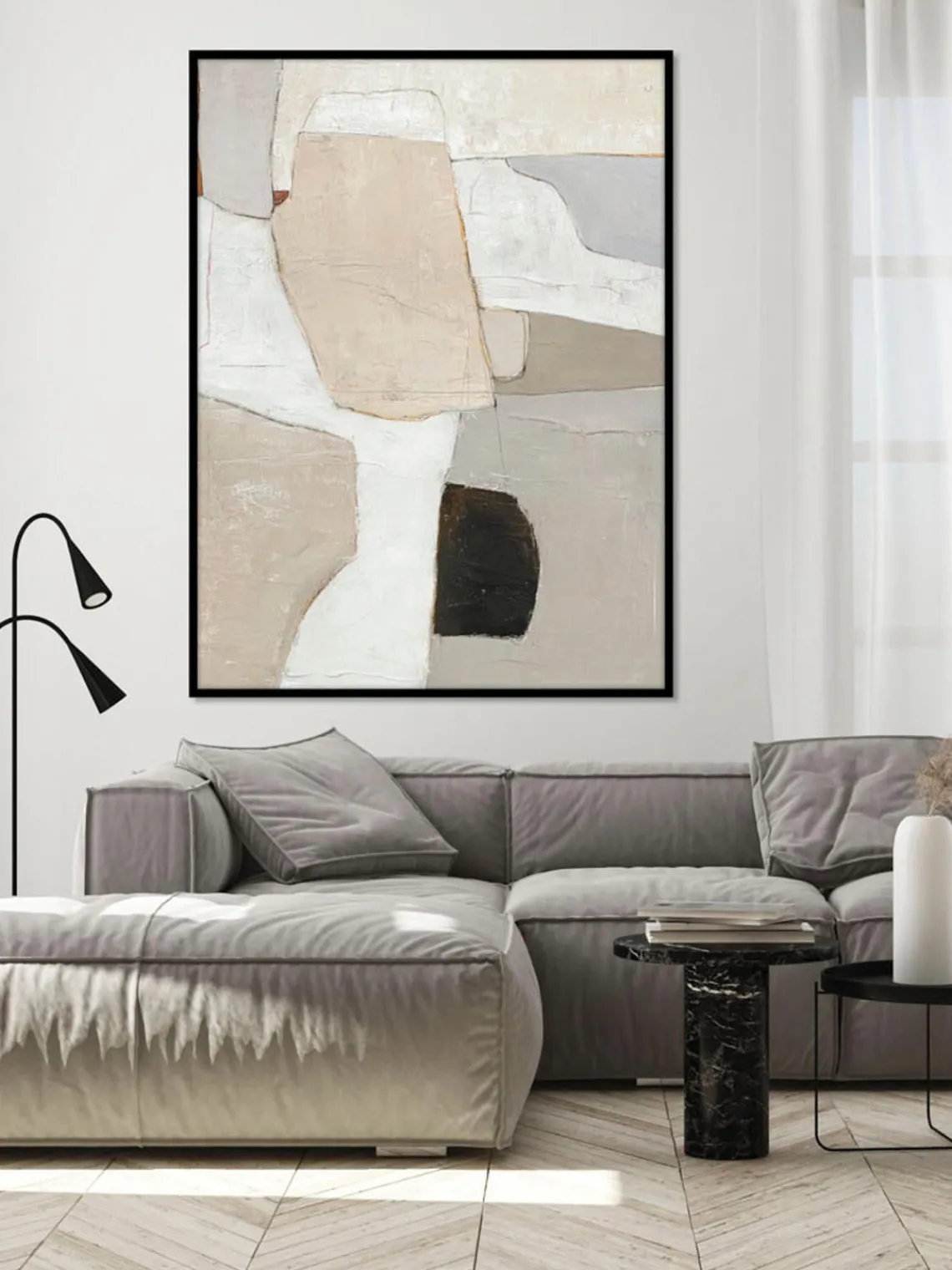 Lienzos|Jarrones>Malerifabrikken Cuadro en lienzo pintado a mano Accurate, marco de madera