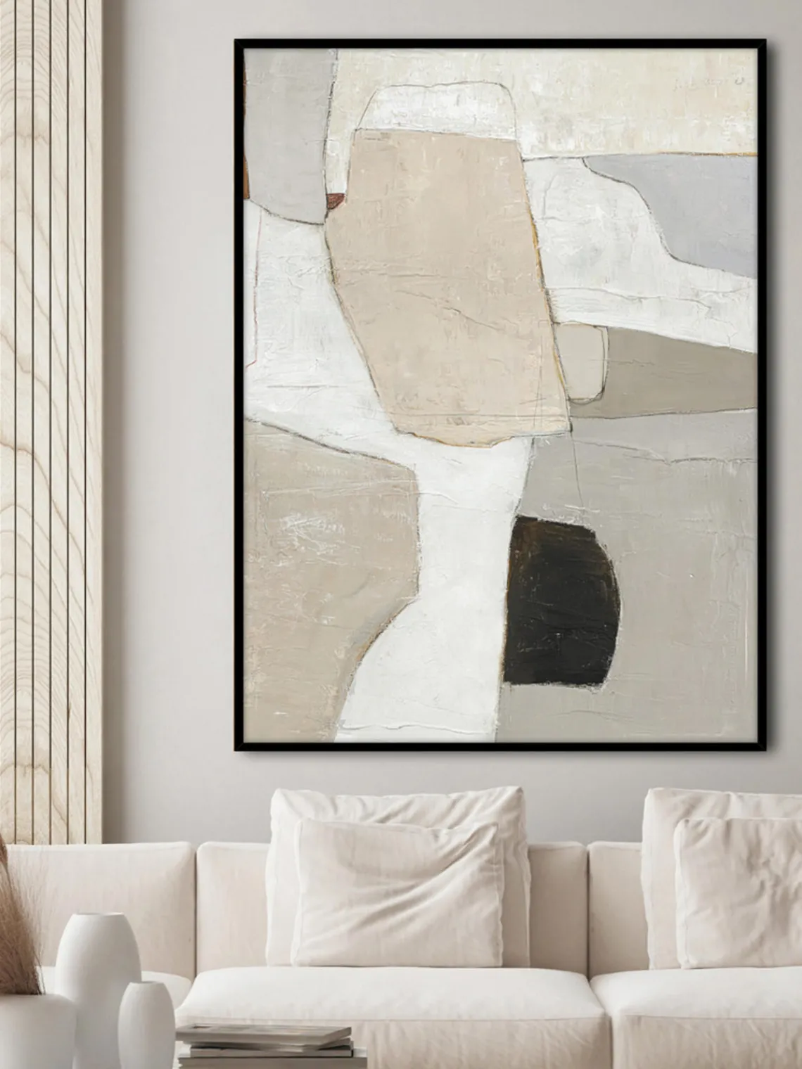 Lienzos|Jarrones>Malerifabrikken Cuadro en lienzo pintado a mano Accurate, marco de madera