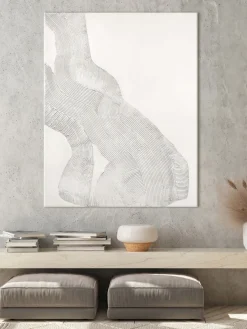 Cuadro en lienzo pintado a mano White Sculpture 1 Lienzos|Jarrones