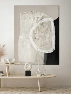 Lienzos|Jarrones>Malerifabrikken Cuadro en lienzo pintado a mano White Stone