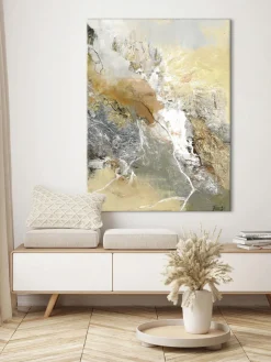 Clearance Cuadro en lienzo pintado a mano Sunny Days Lienzos|Jarrones